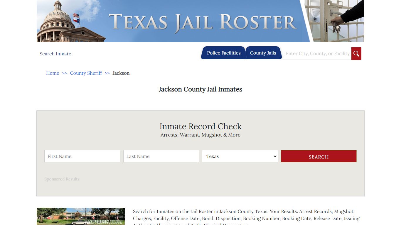 Jackson County Jail Inmates - Jail Roster Search