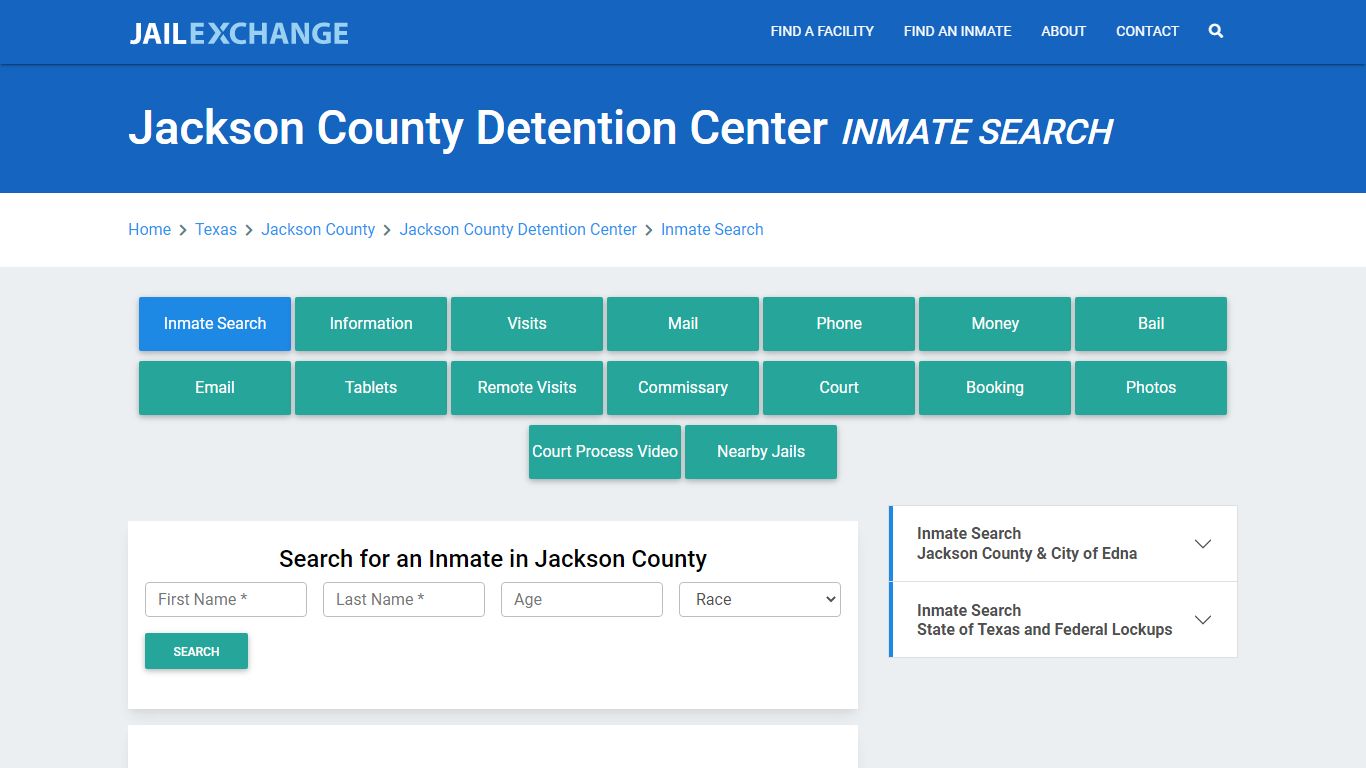 Jackson County Detention Center Inmate Search - Jail Exchange